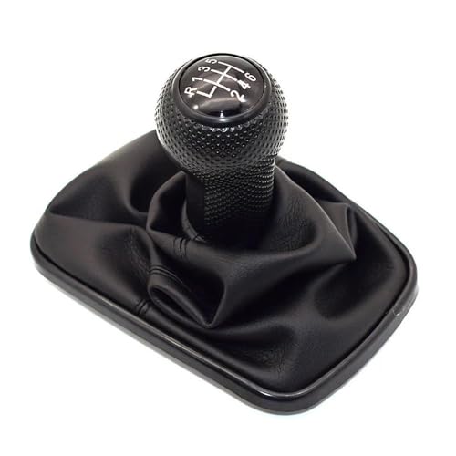 QVQOJCTH Autoteile 23mm Für Golf 4 IV MK4 GTI R32 Für Bora Jetta 5 Geschwindigkeit Schwarz Rahmen Schaltknauf Hebel Gamasche Boot 1999-2004(6 Speed-3) von QVQOJCTH