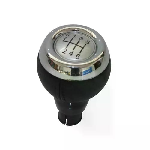 QVQOJCTH Autoteile 5/6-Gang-Schaltgetriebe Auto-Schaltknauf Für Mini Cooper R55 R56 R58 R59 F56 F54 F57 Für Countryman R60 R61(6 Speed Silver) von QVQOJCTH