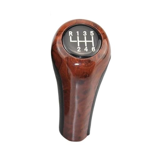 QVQOJCTH Autoteile 5/6 Gang Schaltknauf Für BMW 1 3 5 6 7er E30 E32 E34 E36 E38 E39 E46 E53 E60 E63 E83 E84 E90 E91 X1(WoodGrain-6 Speed) von QVQOJCTH