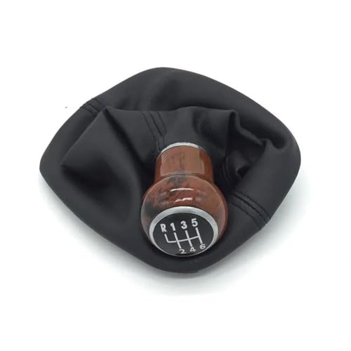 QVQOJCTH Autoteile 5/6 Geschwindigkeit Auto Holzmaserung Schaltknauf Gamasche Boot Für Passat B5 1998-2004 Auto Styling(6 Speed) von QVQOJCTH