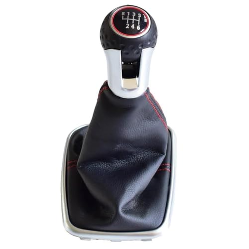 QVQOJCTH Autoteile 5 6 Gang Schaltknauf Komplett Für Bora MK4 Golf4 Jetta4 1998-2004 Auto Schalthebel Handball Gamasche Boot Abdeckung(6 Speed) von QVQOJCTH