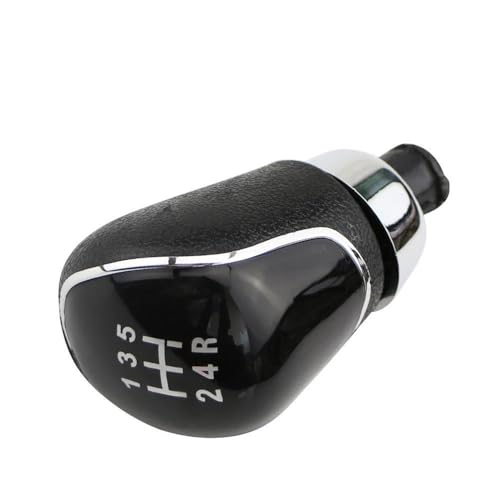 QVQOJCTH Autoteile 5 6 Geschwindigkeit Getriebe Kopf Schaltknauf Für Fiesta MK7 2008-2015 Für Focus MK2 FL 2008-2011(5 speed black) von QVQOJCTH