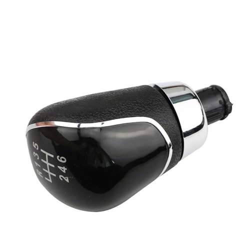 QVQOJCTH Autoteile 5 6 Geschwindigkeit Getriebe Kopf Schaltknauf Für Fiesta MK7 2008-2015 Für Focus MK2 FL 2008-2011(6 speed black) von QVQOJCTH