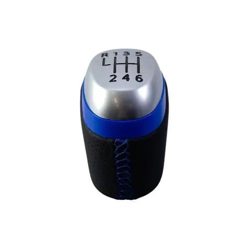 QVQOJCTH Autoteile Auto Schaltknauf Für Renault Megane IV MK4 BFB Für Renault Kadjar Talisman 2015-2022 Shifter Hebel Stick Handball(Blue 6 Speed) von QVQOJCTH