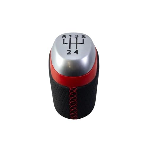 QVQOJCTH Autoteile Auto Schaltknauf Für Renault Megane IV MK4 BFB Für Renault Kadjar Talisman 2015-2022 Shifter Hebel Stick Handball(Red 5 Speed) von QVQOJCTH