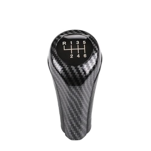 QVQOJCTH Autoteile Für BMW 1 3 5 6 Serie E46 E53 E60 E61 E63 E81 E82 E83 E84 E87 E90 E91 E92 Auto 5 6 Geschwindigkeit Leder Schalthebel Schaltknauf(6-Speed) von QVQOJCTH