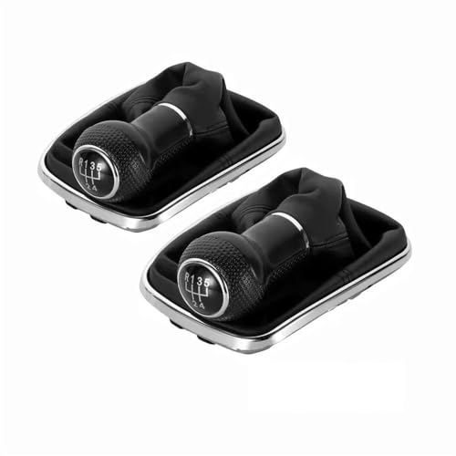 QVQOJCTH Autoteile Getriebekopf 5-Gang-Ersatz Für Jetta Mk4 Alt Für Golf Alt Modifikation Schalthebel Mit Staubschutz Getriebeschaltkopf(2PCS) von QVQOJCTH