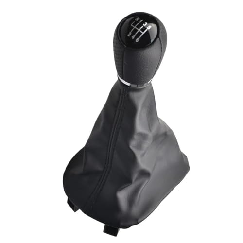 QVQOJCTH Autoteile Manueller PU-Schaltknauf 5 6-Gang Für Seat Leon 1 MK1 Für Toledo II MK2 Gang 1998-2005 Ledermanschette(6 Speed) von QVQOJCTH