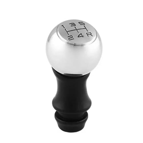 QVQOJCTH Autoteile Manueller Schaltknauf Hebel HandBall Matt Für Peugeot 106 206 306 406 107 207 307 308 407 5 Geschwindigkeit(Matt black font) von QVQOJCTH