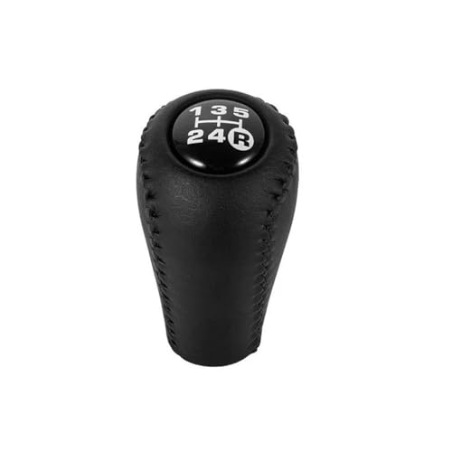 QVQOJCTH Autoteile Schaltknauf 5-Gang-Schaltgetriebe Leder Für Toyota Prado LC120 Für Land Cruiser Prado 2003-2009(Black-2) von QVQOJCTH