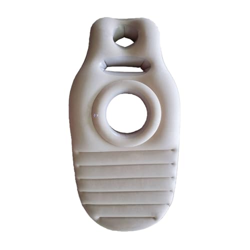 Yogamatte Für Schwangere, Bequeme, Beflockte, Aufblasbare PVC-Matratze Mit Loch, Bequemes Ganzkörperkissen, Schwangerschaftskissen Zum Schlafen,Grau Yogamatte Für Schwangere, Bequeme, Beflockte, Aufblasbare PVC-Matratze Mit Loch, Bequemes Ganzkörperkissen, Schwangerschaftskissen Zum Schlafen,Grau von QVQV