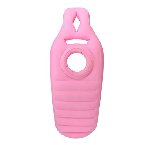 Yogamatte Für Schwangere,Badewannenkissen für Erwachsene,Ganzkörpermatte,BBL Aufblasbares Bett Mit Loch,ergonomisches Kopfstützenkissen (Rosa, 170 * 65 * 22 cm) von QVQV