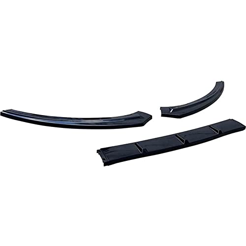 Auto Frontlippe Spoiler Frontspoiler Lippe für V W Polo 6R 6C Mk6 2009-2016, ABS Frontstoßstange Splitter Front Flaps Frontlippe Splitter Lips Chin Apron Lippen Diffusor Lip Schutz Body Kit von QWASZX