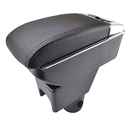 Auto Mittelkonsole Armlehnen FüR Renault Dacia Duster 2010-2015, Mittelarmlehne Armlehne Box Leder Aufbewahrungsbox Doppelschicht Mittelarmkonsole Car Styling ZubehöR Staufach von QWASZX