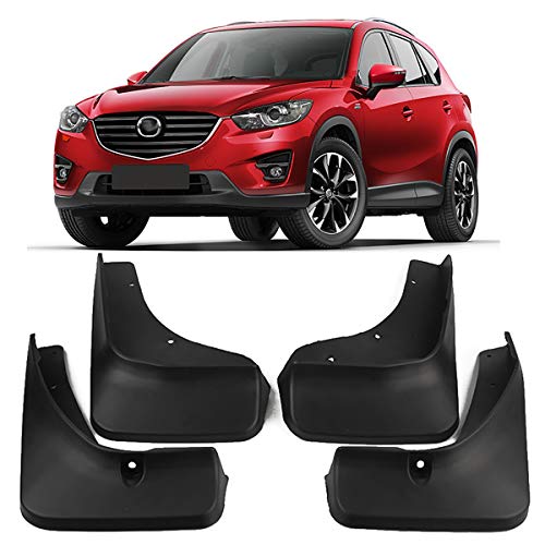 QWASZX 4Pcs Auto Schmutzfänger Kotflügel Für Mazda CX-5 2013-2016, Gummiarmatur Geformte vordere Heckspritzschutz Kotflügel Styling & Karosseriebeschläge von QWASZX