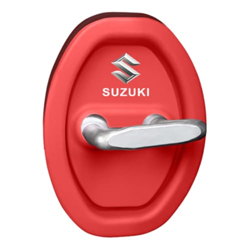 QWCPHGWZ 4 Stück Autotürschloss-Abdeckung für Suzuki,Auto Türschlossabdeckung Schutzkappe Robust und Nicht Leicht Verformbar,Red QWCPHGWZ 4 Stück Autotürschloss-Abdeckung für Suzuki,Auto Türschlossabdeckung Schutzkappe Robust und Nicht Leicht Verformbar,Red von QWCPHGWZ