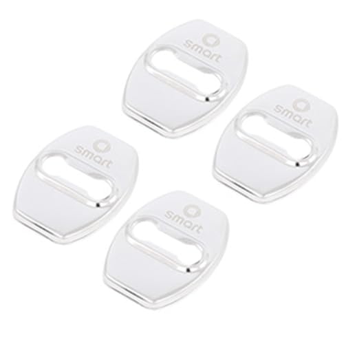 QWCPHGWZ 4 Stück Autotürschloss-Abdeckung für smart crossblade 2002-2003,Auto Türschlossabdeckung Schutzkappe Robust und Nicht Leicht Verformbar,Silver QWCPHGWZ 4 Stück Autotürschloss-Abdeckung für smart crossblade 2002-2003,Auto Türschlossabdeckung Schutzkappe Robust und Nicht Leicht Verformbar,Silver von QWCPHGWZ