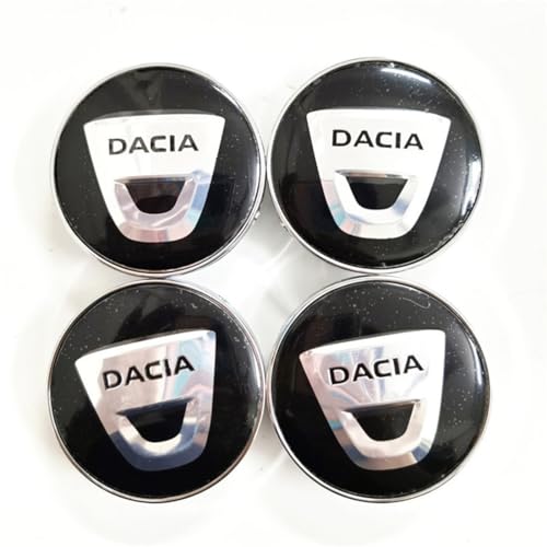QWCPHGWZ 4 Stück Nabendeckel für Dacia Duster Hs (Pre-Facelift) 2014-2017,Nabenkappen Radnabenkappen Staubschutzabdeckung,Radnabenabdeckung Wasserdicht Zubehör,56mm-Black von QWCPHGWZ