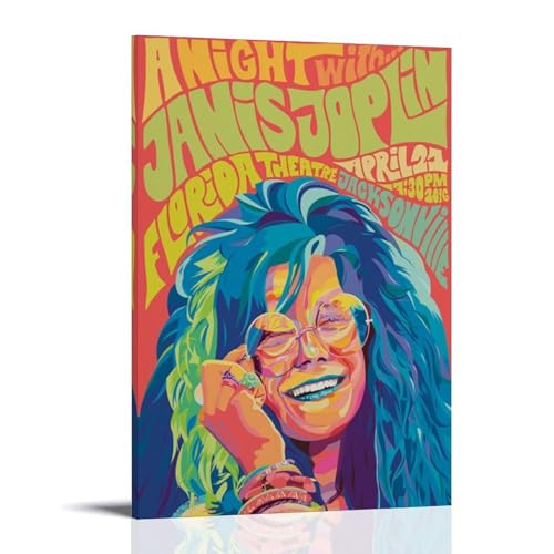 QWCWZPPZ Janis Joplin Musikalbum-Cover, Leinwand-Poster, Wandkunst, dekoratives Gemälde, Schlafzimmer, Gemälde, Poster, 30 x 45 cm, Rahmenstil QWCWZPPZ Janis Joplin Musikalbum-Cover, Leinwand-Poster, Wandkunst, dekoratives Gemälde, Schlafzimmer, Gemälde, Poster, 30 x 45 cm, Rahmenstil von QWCWZPPZ