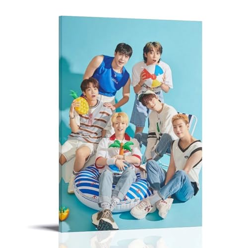 QWCWZPPZ ONF Sänger-Musikalbum-Cover, Leinwand-Poster, Wandkunst, dekoratives Gemälde, Schlafzimmer, Gemälde, Poster, 20 x 30 cm, Rahmenstil von QWCWZPPZ