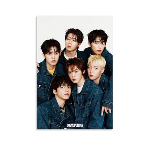 QWCWZPPZ ONF Sänger-Musikalbum-Cover, Leinwand-Poster, Wandkunst, dekoratives Gemälde, Schlafzimmer, Malerei, Poster, 20 x 30 cm, ungerahmter Stil von QWCWZPPZ