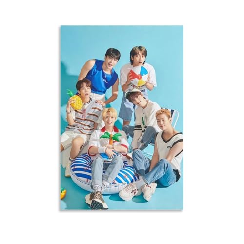 QWCWZPPZ ONF Sänger-Musikalbum-Cover, Leinwand-Poster, Wandkunst, dekoratives Gemälde, Schlafzimmer, Malerei, Poster, 20 x 30 cm, ungerahmter Stil von QWCWZPPZ
