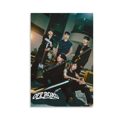 QWCWZPPZ Onewe Musikalbum-Cover, Leinwand-Poster, Wandkunst, dekoratives Gemälde, Schlafzimmer, Malerei, Poster, 50 x 75 cm, ungerahmter Stil von QWCWZPPZ