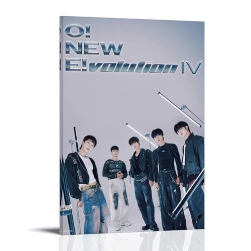 QWCWZPPZ Onewe Sänger-Musikalbum-Cover, Leinwand-Poster, Wandkunst, dekoratives Gemälde, Schlafzimmer, Gemälde, Poster, 30 x 45 cm, Rahmenstil von QWCWZPPZ