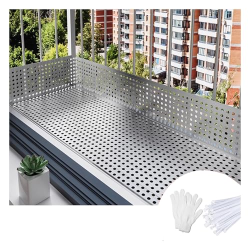 Lochgitter Edelstahl Gitter, Lochgitter Metall,Glatte Maschenoberfläche,Lochbleche Edelstahl,304 Perforiertes Edelstahlblech,Große Auswahl an Spezifikationen(W20*L900cm/W7.87*L354.3in) von QWEASDF