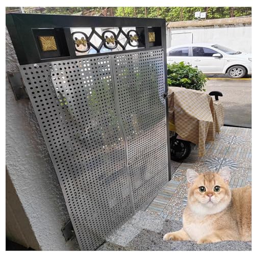 Perforierte Metallbleche, Streckmetall-Mesh-Öffnung, perforiertes Edelstahlblech, 304 Edelstahl, Sieb, Metallsieb, Dekorati-Platte，Einfach zu verarbeiten，Rundloch(W80*L100cm/W31.4*L39.3in) von QWEASDF