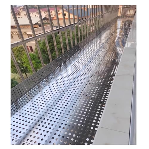 Perforiertes Edelstahlblech, Lochbleche Edelstahl，304 Perforiertes Edelstahlblech，Lochgitter Metall，perforiertes Metall für verschiedene Anwendungen， Rundloch(W35*L300cm/W13.7*L118.1in) von QWEASDF