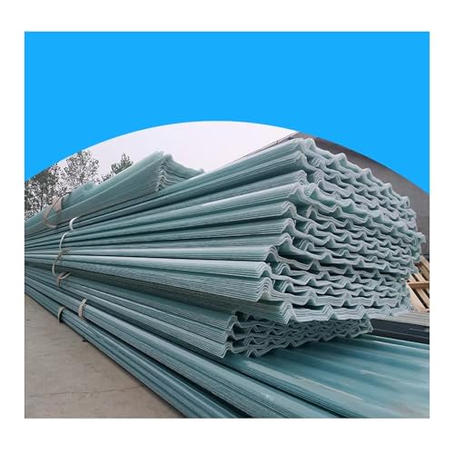 QWEASDF Polycarbonat Wellplatten,Dachpaneele Verkleidungspaneele,Transparente Dachblech,FRP-Tageslichtpaneele,Transparente Dachblech Regensichere,Carport Und Gewächshaus(12pcs,0.9 * 0.5m/35 * 20in) von QWEASDF