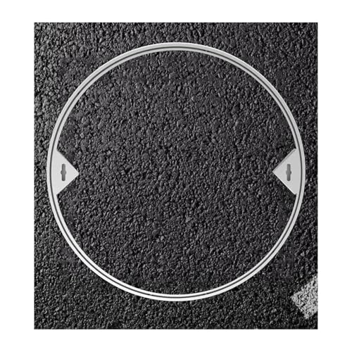 Schachtabdeckung Edelstahl Versenkte Schachtdeckel mit Rahmen ，Eingebettete Gullideckel ，Auspflasterbar Inspektionsdeckel Unsichtbar ，für Innen- und Außen Szenen(40 * 40cm/15.7 * 15.7in) von QWEASDF