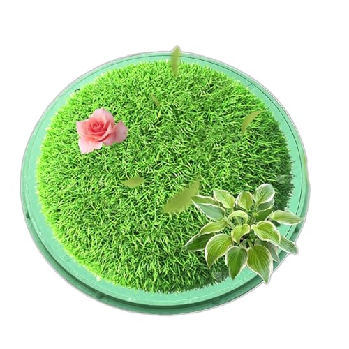 Schachtabdeckung Unsichtbare Eingebettete Schachtabdeckungen und -Rahmen, Runder Schachtrevisionsdeckel für Öffentliche Gehwege, Gartenklärgrubendeckel，mit Rahmen(A80*80CM/31.5 * 31.5IN) von QWEASDF