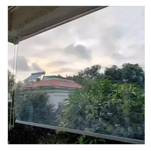 Wasserdichte Rollos,Rollo Jalousie Transparent Außen PVC,Innen Outdoor Fenstervorhänge,Verdunkelungsrollo ,Durchsichtige Rollläden,für Tür Terrasse Badezimmer Trennwand(W90*H250cm/W35.43*H98.42in) Wasserdichte Rollos,Rollo Jalousie Transparent Außen PVC,Innen Outdoor Fenstervorhänge,Verdunkelungsrollo ,Durchsichtige Rollläden,für Tür Terrasse Badezimmer Trennwand(W90*H250cm/W35.43*H98.42in) von QWEASDF