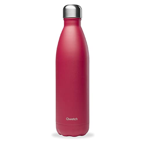 Qwetch - Matt Thermosflasche - Himbeere 750ml - 24 Stunden kalt und 12 Stunden warm - Wasserdicht, BPA-frei & wiederverwendbar von QWETCH