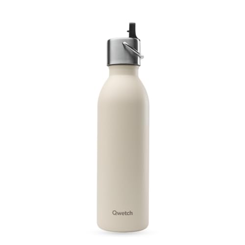QWETCH - Isolierflasche Active Sand 600 ml – Trinkflasche mit Sportverschluss – 24 Stunden kalt und 12 Stunden heiß – wasserdicht & kompakt QWETCH - Isolierflasche Active Sand 600 ml – Trinkflasche mit Sportverschluss – 24 Stunden kalt und 12 Stunden heiß – wasserdicht & kompakt von QWETCH