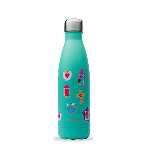 QWETCH - Isothermische Originals Flasche - Amor 500ml - Nomadische Edelstahlflasche - 24h Kalt und 12h Warm - Wasserdicht, BPA-frei & wiederverwendbar von QWETCH