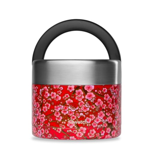 QWETCH - Isolierte Lunchbox - Blumen Rot 850 ml von QWETCH
