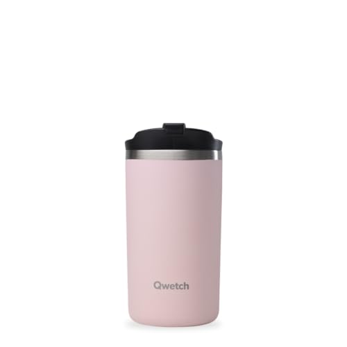 QWETCH - Travel Mug Thermobecher Edelstahl 350ml Pastel Rosa - Isolierbecher für Kaffee & Tee - 6h heiß, 12h kalt - BPA-frei, auslaufsicher, wiederverwendbar - Travel Mug für unterwegs QWETCH - Travel Mug Thermobecher Edelstahl 350ml Pastel Rosa - Isolierbecher für Kaffee & Tee - 6h heiß, 12h kalt - BPA-frei, auslaufsicher, wiederverwendbar - Travel Mug für unterwegs von QWETCH