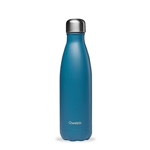 Qwetch - Matt Thermosflasche - Duck Blue 500ml - 24 Stunden kalt und 12 Stunden warm - wasserdicht, BPA-frei & wiederverwendbar von QWETCH
