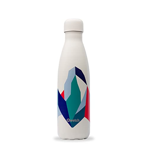 QWETCH - Isothermische Originals Flasche - Weiß 500ml - Nomadische Edelstahlflasche - 24h Kalt und 12h Warm - Wasserdicht, BPA-frei & wiederverwendbar von QWETCH