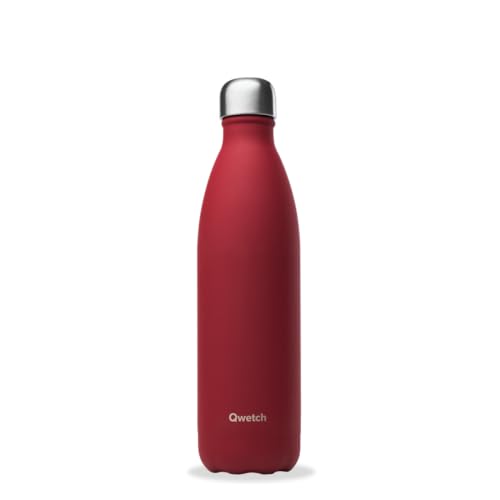 Qwetch - Isolierflasche, Rot, 750 ml – 24 Stunden kalt und 12 Stunden warm – wasserdicht, BPA-frei & wiederverwendbar – Isolierflasche für Sport, Reisen, Büro von QWETCH