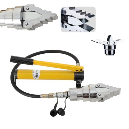 QWEXOB 12T Hydraulischer Flanschspreizer Separator Manueller Hydraulischer Spreader zum Trennen großer Industriemaschinen Tragbare Verlängerung mit Pumpe und 1m Schlauch von QWEXOB