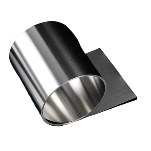 304 Edelstahlstreifen, 1 Meter dünne Platte, Dicke 0,01 mm, Blechbreite, 100 Arbeitsplatte(0.05mm) von QWFVHJ