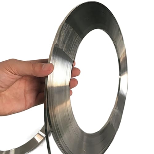 304 Edelstahlstreifen, Folienrolle 1 Meter Breite 10-100mm Schmale Arbeitsplatte(0.6mmx20mm) von QWFVHJ