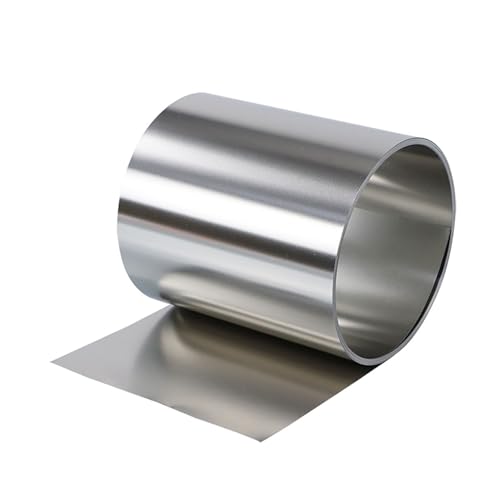 304 Edelstahlstreifen, Folienrollenbreite 100 mm 200 dünne Platte 1 Meter lange Arbeitsplatte(0.04mmx100mm) von QWFVHJ