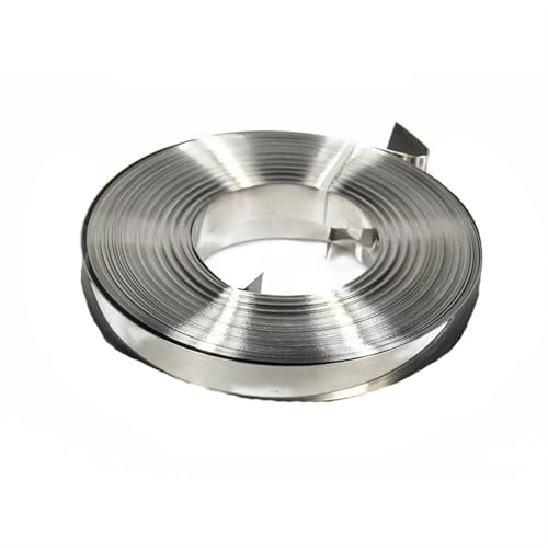 304 Edelstahlstreifen, Kabelbinder for Verpackungsbleche, Plattenfolien, das dünne Klebeband, Breite 10 mm, 15 x 1000, Dicke 0,1, 2, Arbeitsplatte(0.4X10mmX1000mm) von QWFVHJ