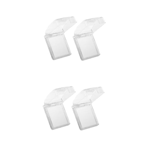 Abdeckplatte for Elektrokästen, 4 Stück, grau, Lichtschalter-Abdeckplatte, Schalter, Lichtschutz, Spritzschutzkasten for Wandsteckdose von QWFVHJ