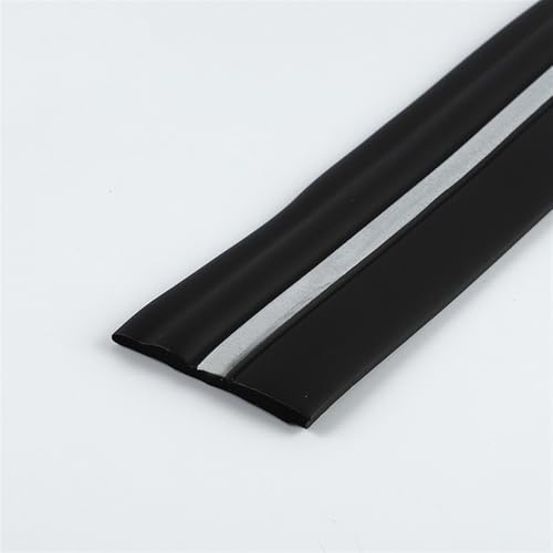 Flexible Fußleisten-Formteile, 16,4/32,8 Fuß Vinyl-Wandsockelleisten-Formteile, 4/5 Zoll selbstklebendes Gummi-Abzieh- und Klebedesign(Black Silver,5inx16.4ft) von QWFVHJ